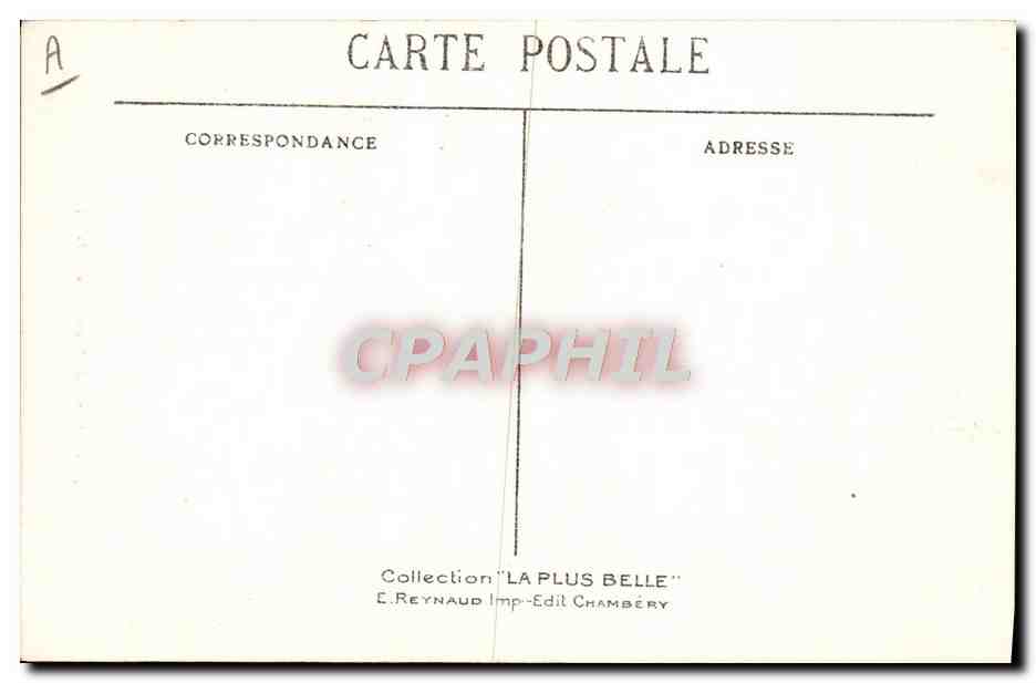CPA Folklore Savoie Tarentaise  — Verso