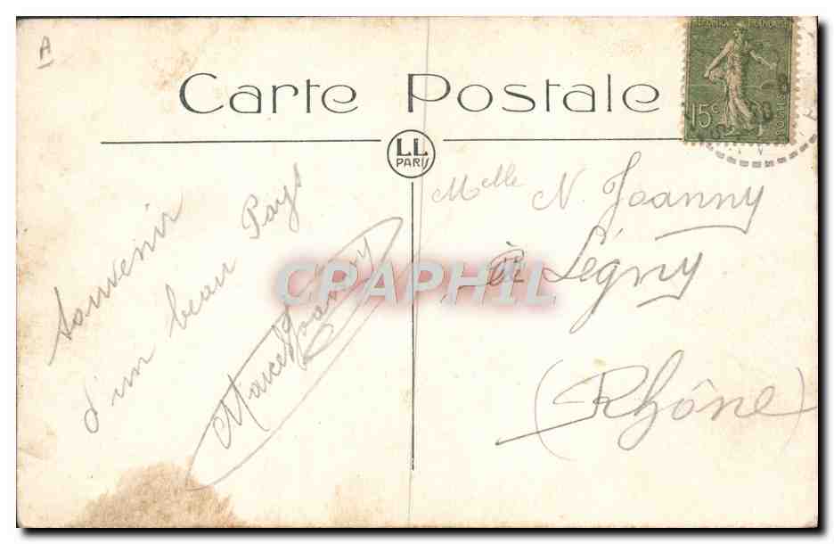 CPA Folklore Savoie Saint Bon  — Verso