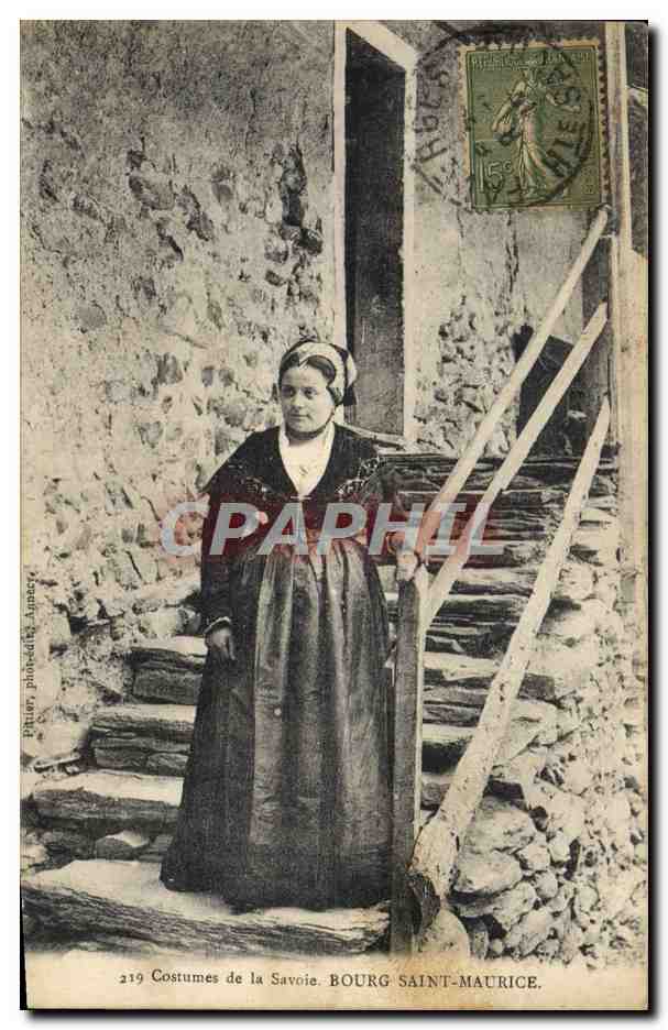CPA Folklore Savoie Bourg Saint Maurice 