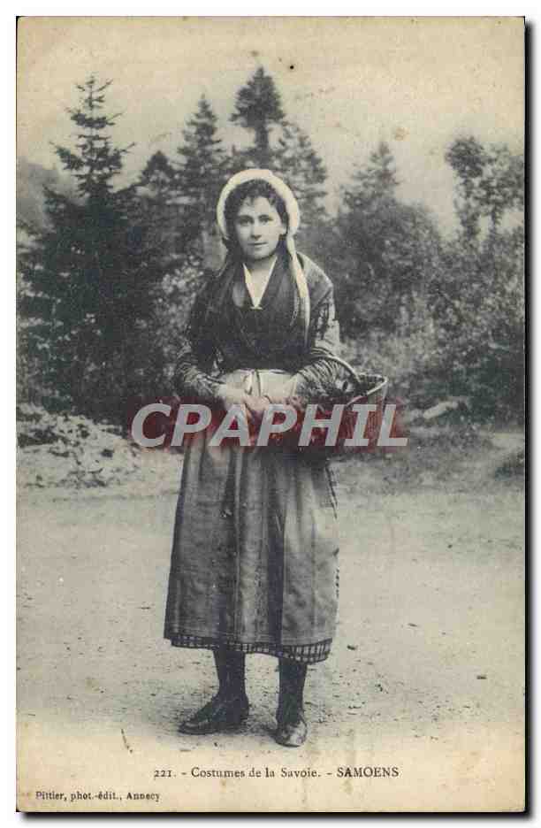 CPA Folklore Savoie Samoens