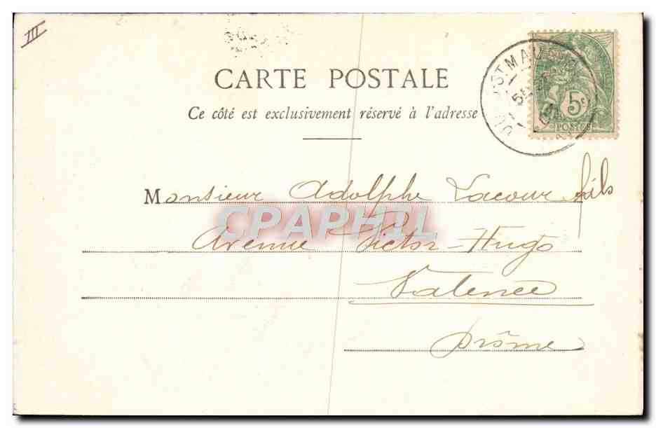 CPA Folklore Savoie Tarentaise  — Verso