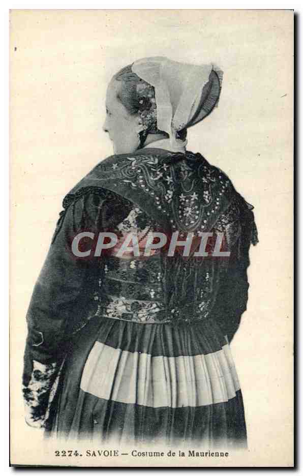CPA Folklore Savoie Costume de la Maurienne 