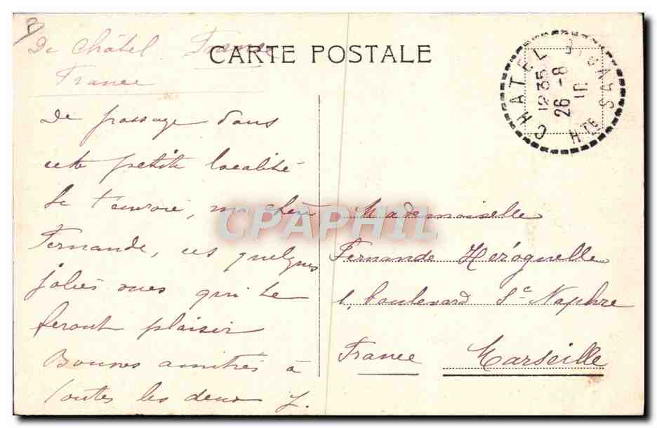 CPA Folklore Precieux fardeau Ane mule Enfants  — Verso