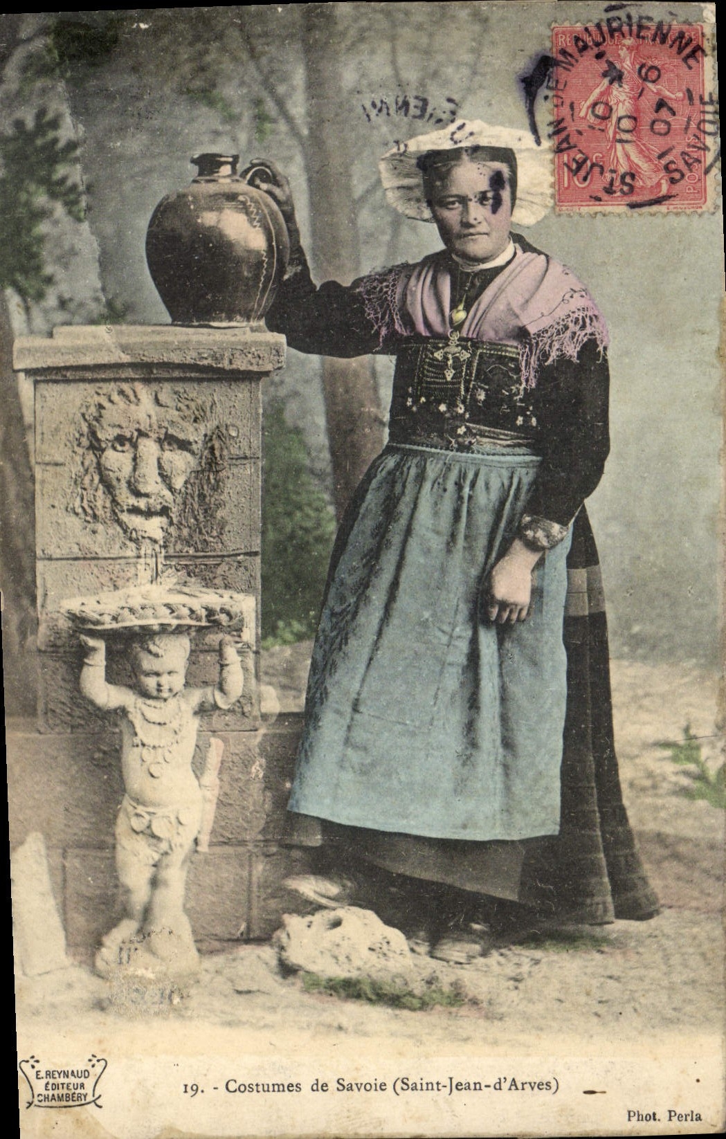 CPA Folklore Savoie Saint Jean d'Arves Ange
