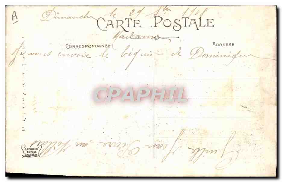 CPA Folklore Savoie Saint Jean d'Arves Ange — Verso