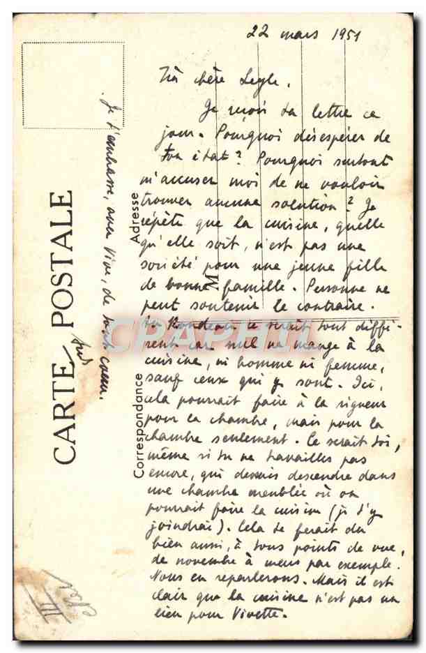 Département de la Nièvre — Émulsion Scott — carte publicitaire — Verso