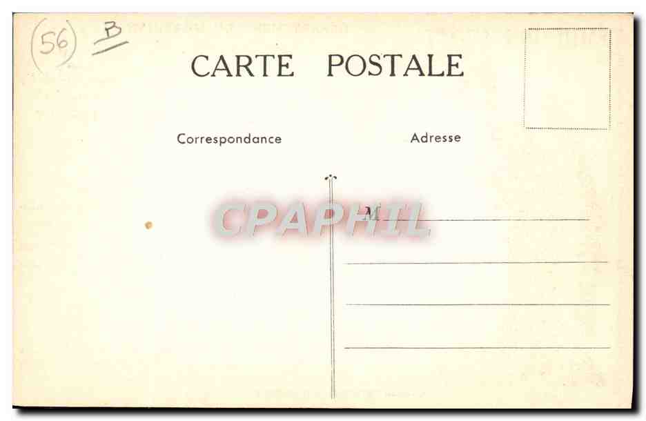 Département du Morbihan — carte géographique illustrée — Émulsion Scott — Rückseite