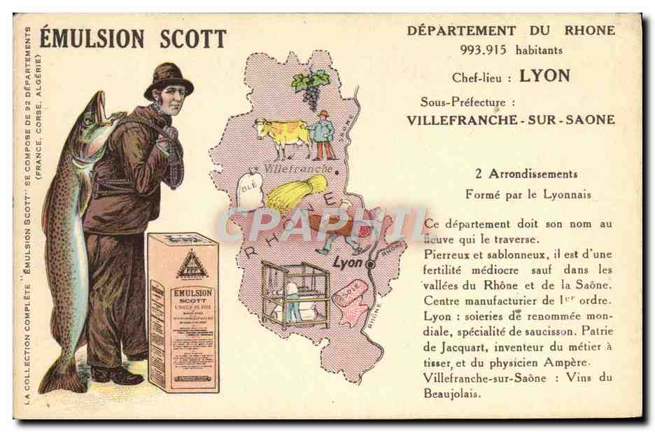 Département du Rhône — Lyon, Villefranche-sur-Saône — Émulsion Scott