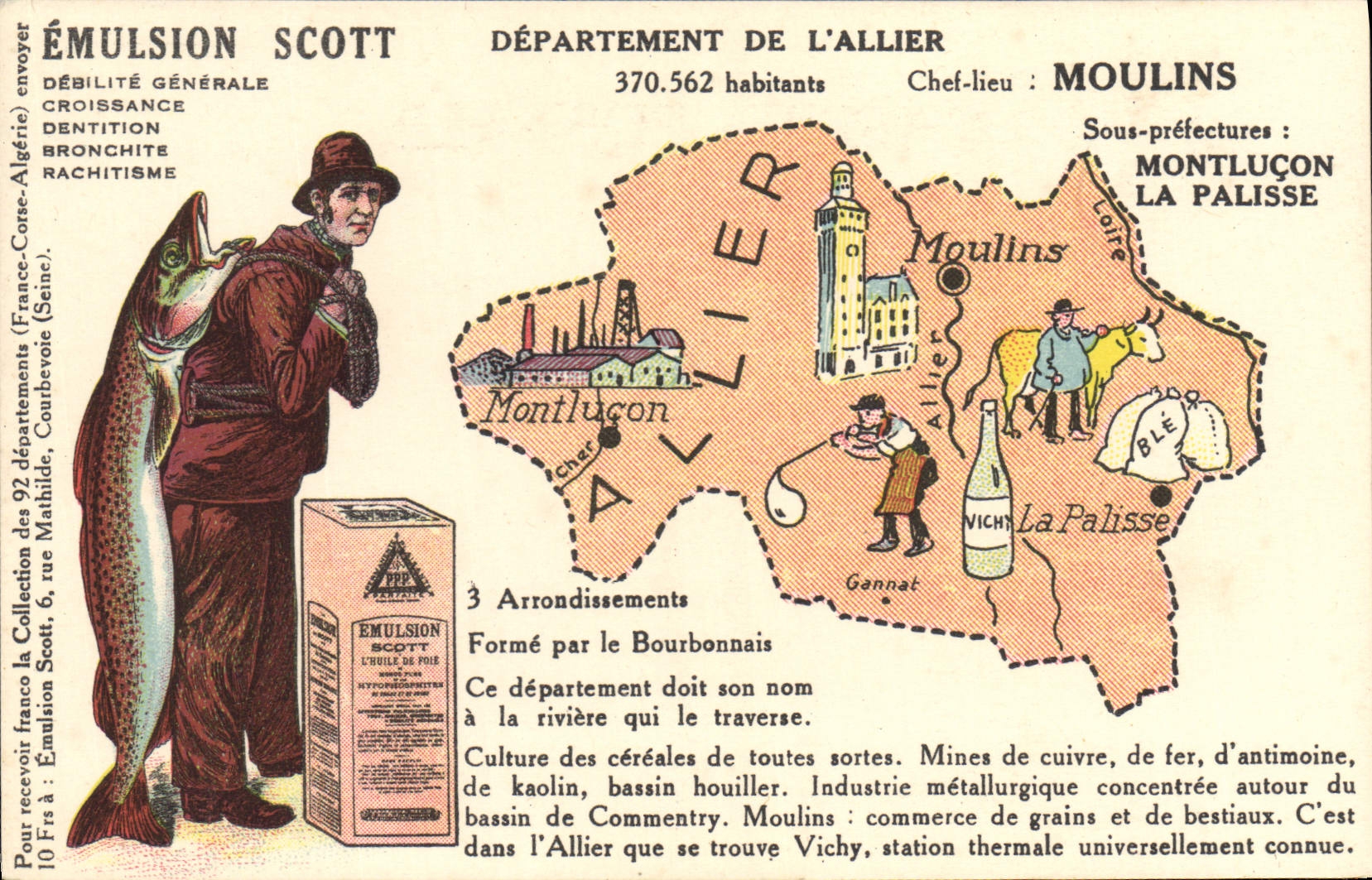Département de l'Allier — Mouillins — Émulsion Scott