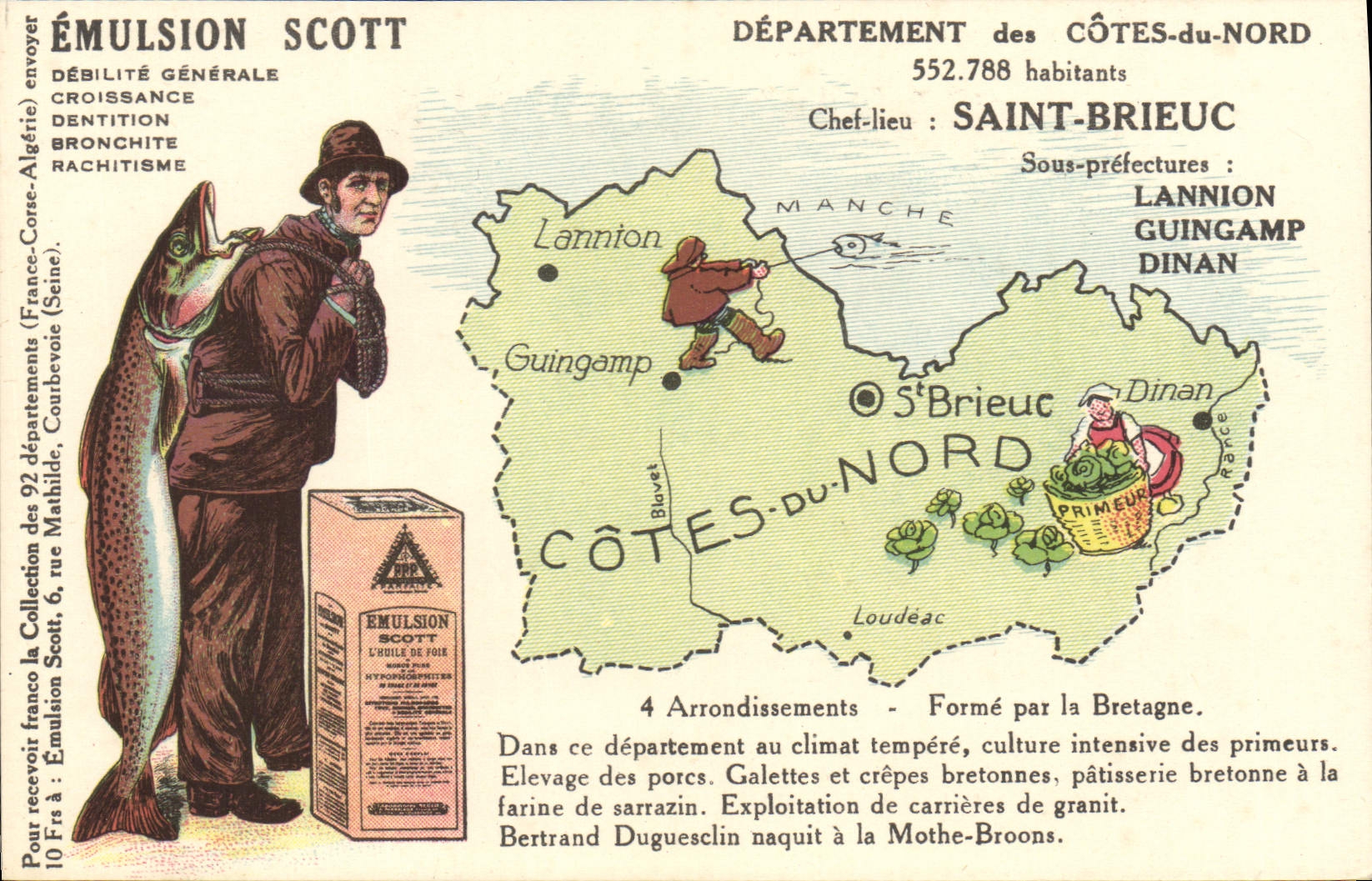 Côtes-du-Nord — Département des Côtes-du-Nord — Éditeur : Collection Scott