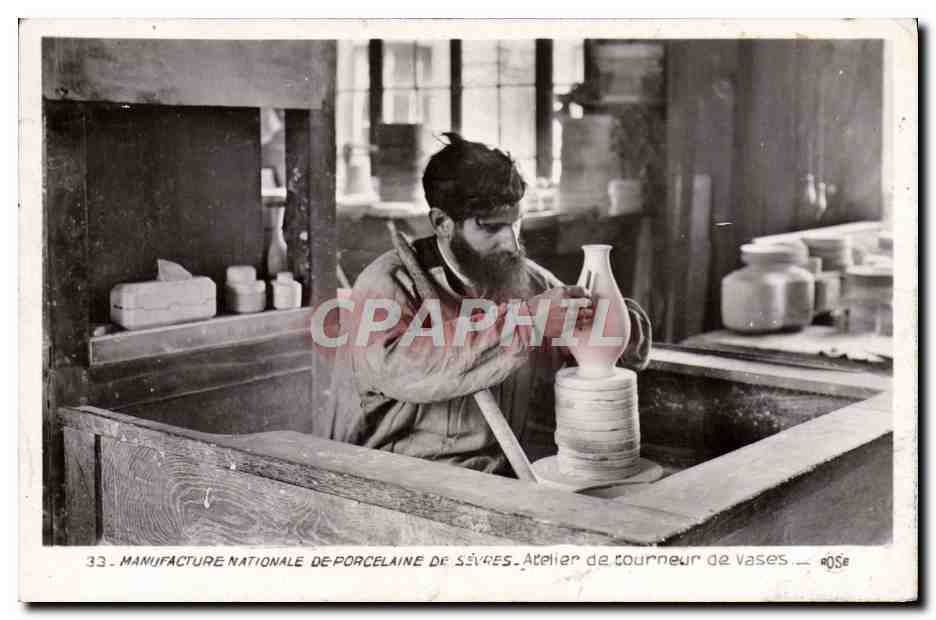Atelier de tourneur de vases — Manufacture nationale de porcelaine de Sèvres — n°33