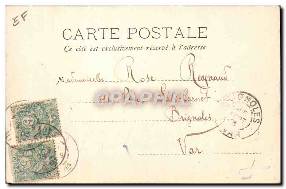 Vallauris — Fabrique de Poterie — Edit. W. Stocker, Cannes, n°205 — Verso
