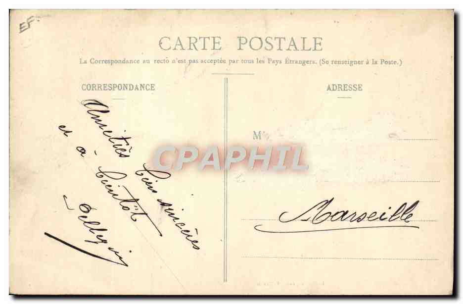 Vallauris - Fabrique de Poteries - Le Séchage — Jh Martin, édit. Vallauris — Verso