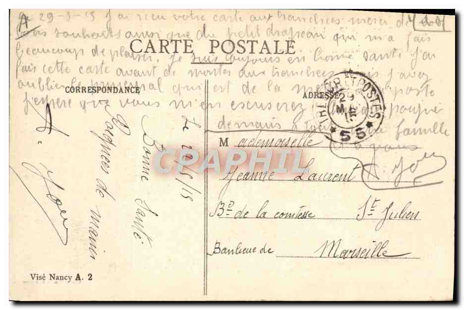 Badonviller — La Faïencerie Fenal après les bombardements de Février et Mars — Édité par Léon K. Fournier — Reverso