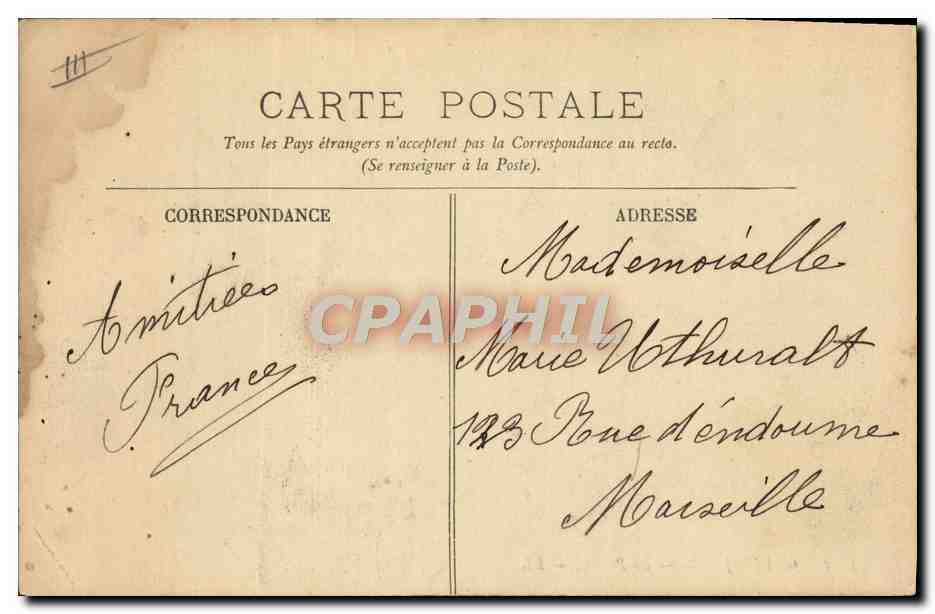 CPA Poterie Ceramique Golfe Juan  — Rückseite