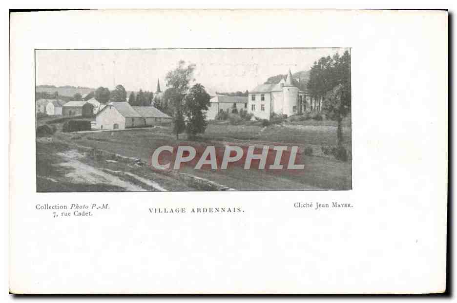 CPA Photographie Jean Mayer Village ardennais