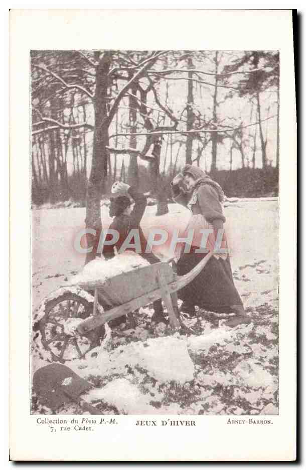 CPA Photographie Abney-Barron Jeux d'hiver