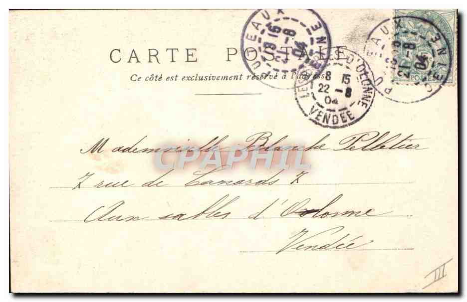 CPA Photographie Enfant  — Verso