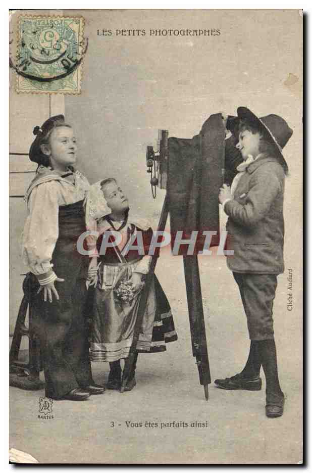 CPA Photographie Les petits photographes 