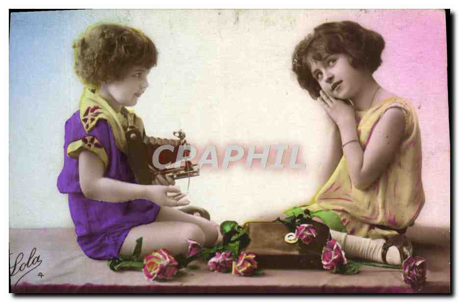 CPA Photographie Enfants