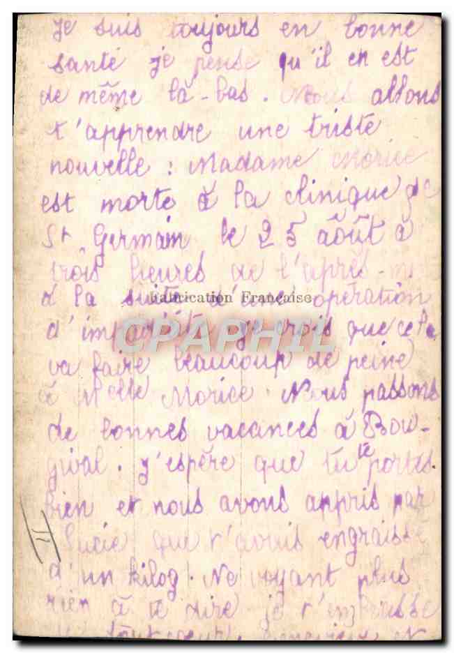 CPA Photographie Enfants — Verso