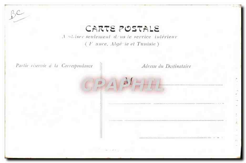 CPA Photographie Bussiere Poitevine L'eglise  — Rückseite