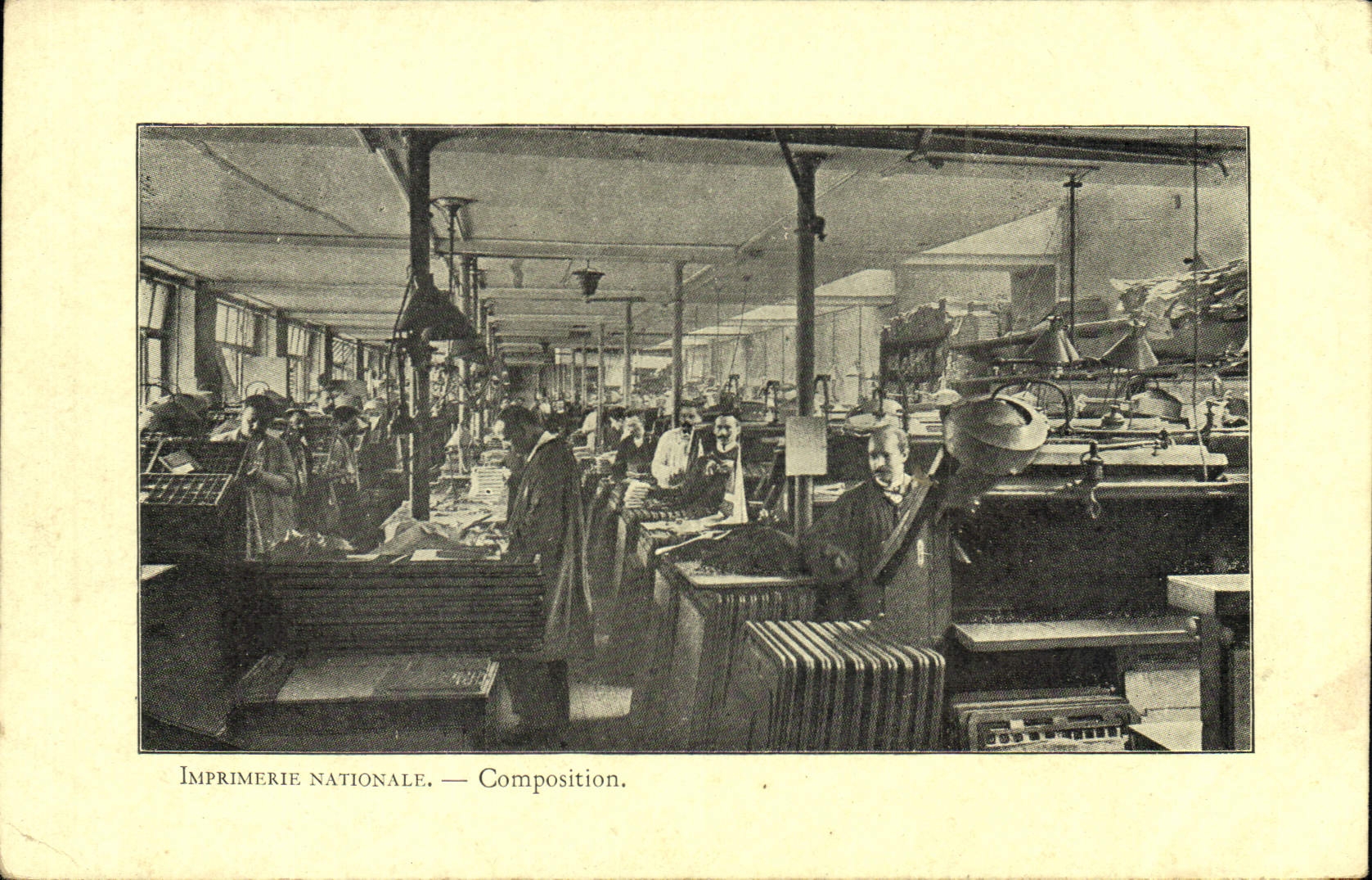 CPA Imprimerie nationale composition Photographie