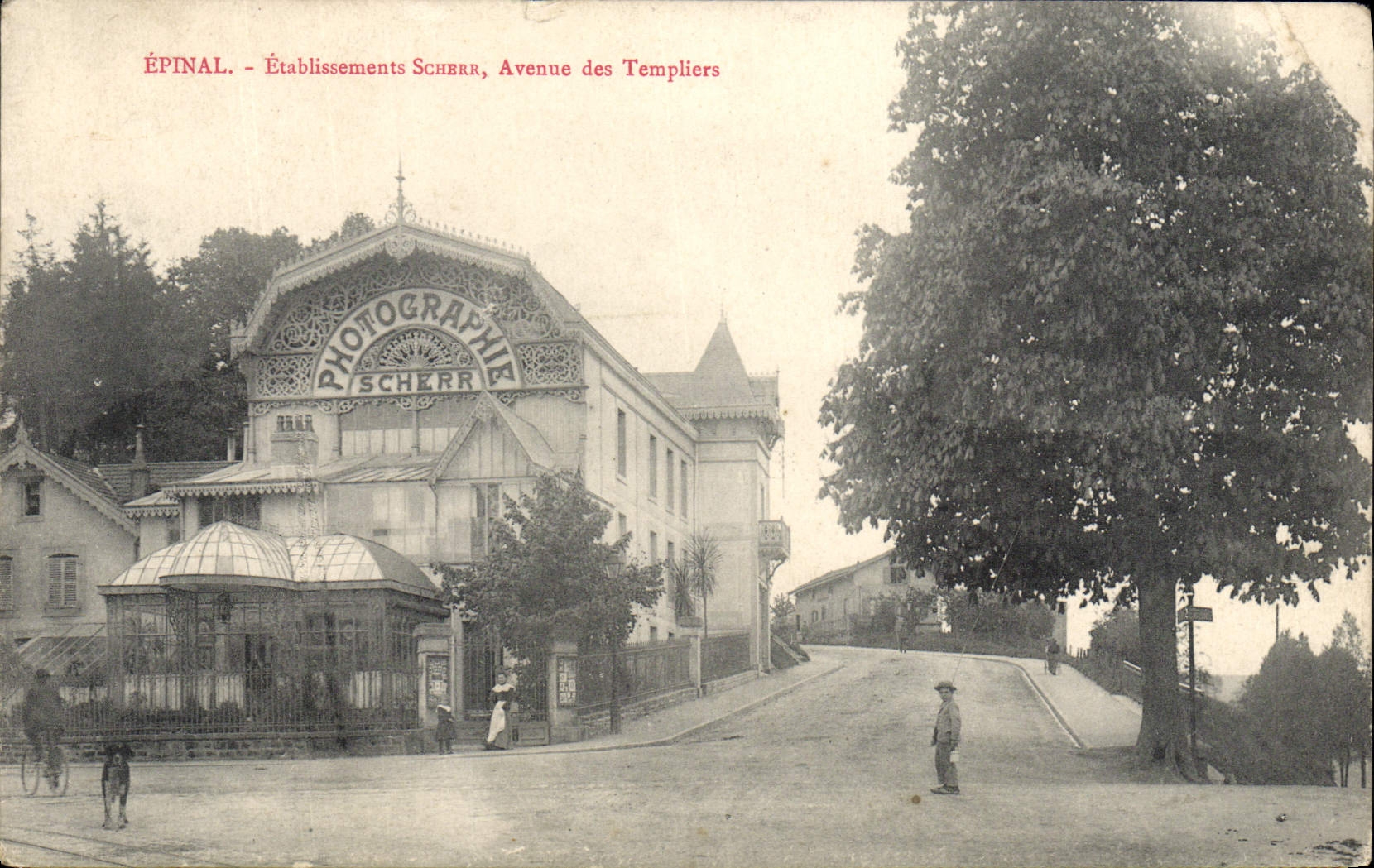 CPA Photographie Epinal Etablissements Scherr Avenue des Templiers 