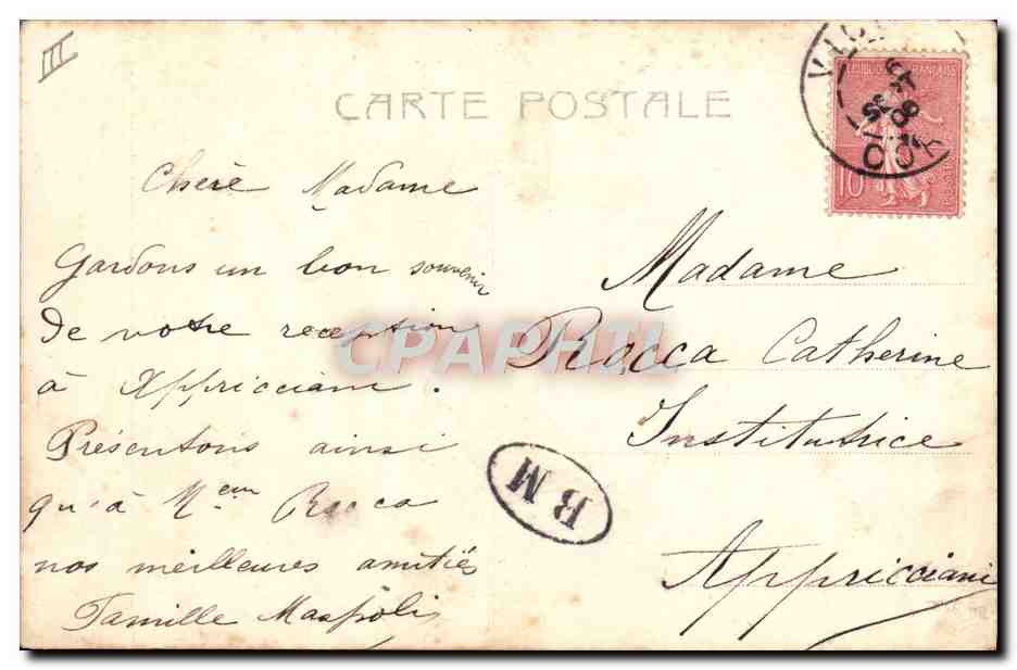 CPA Photographie Enfant — Verso