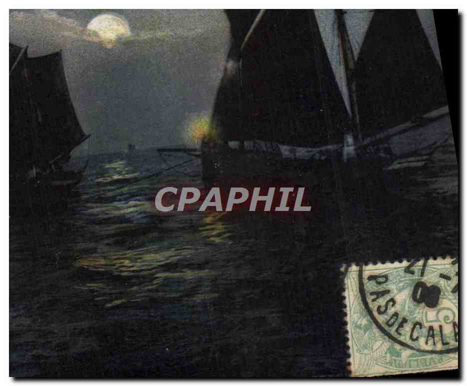 CPA Bateau Peche Boulogne sur Mer Sortie des bateaux pecheurs 