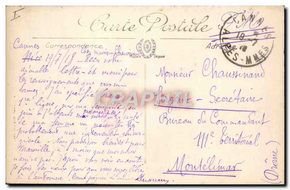 CPA Bateau Peche Cannes Le port de la Croisette  — Verso