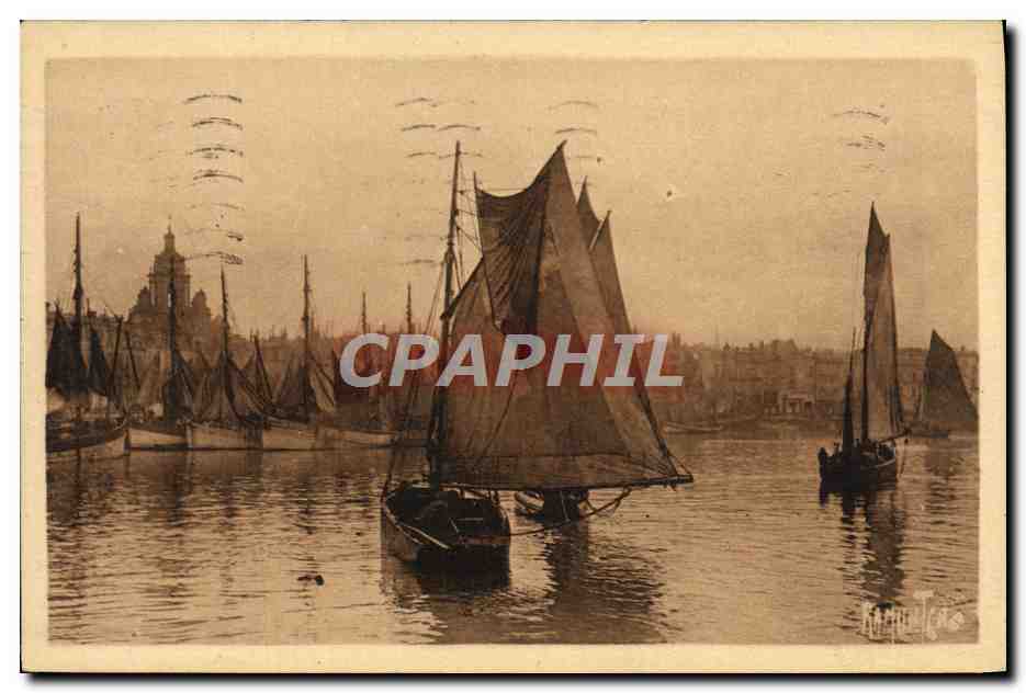 Port de La Rochelle — vers la Grosse Horloge — Éditions Artistiques Raymond Bergevin