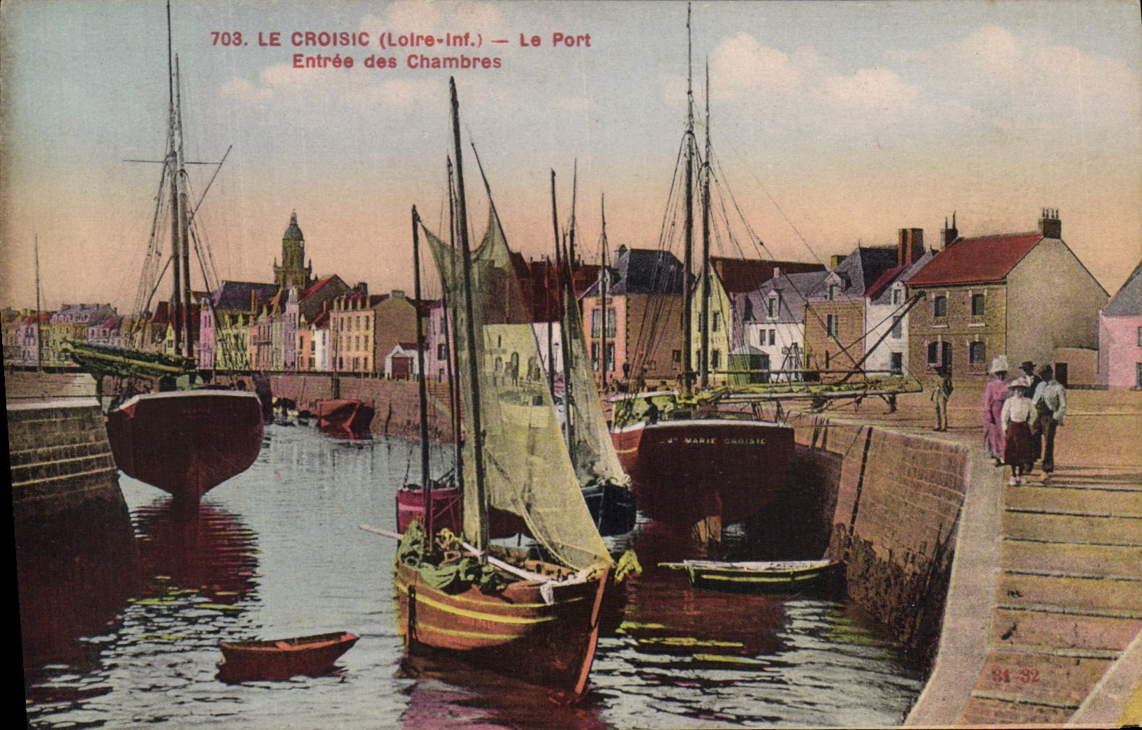 Le Croisic (Loire-Inf.) — Le Port — Entrée des Chambres — F. Chapeau, éditeur Nantes