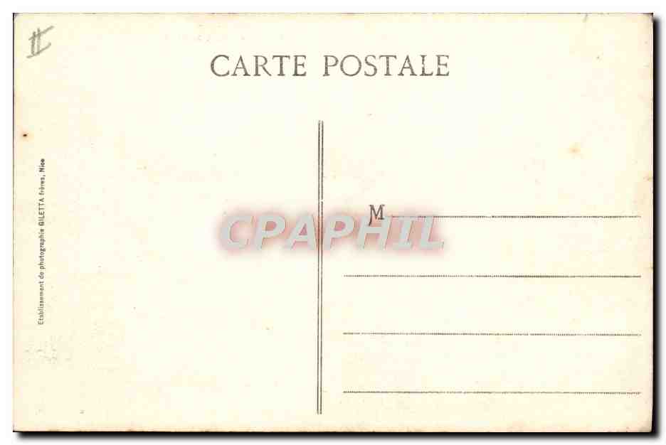 Nice - Promenade du Midi - Les Ponchettes — Éditeur Giletta, n°16 — Reverso