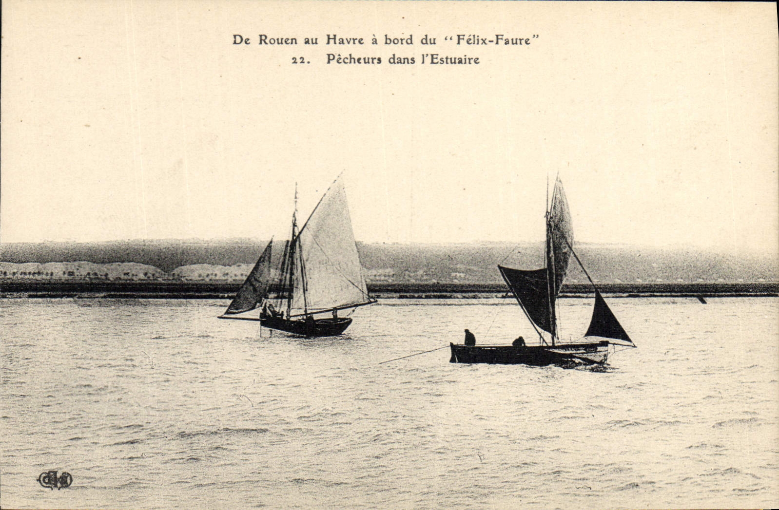 Pêcheurs dans l'Estuaire — De Rouen au Havre à bord du "Félix-Faure" — n°22