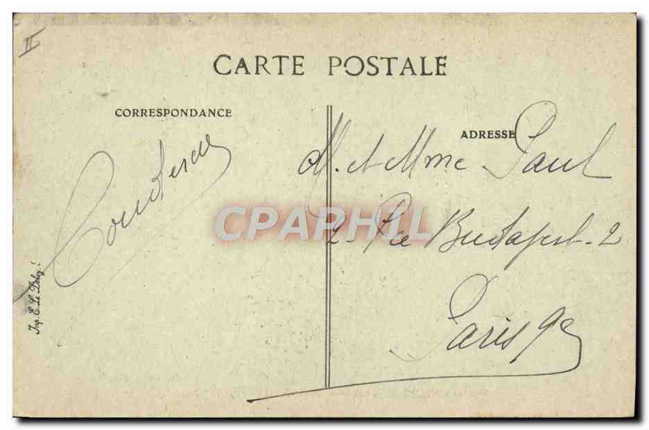 CPA Napoleon 1er Les adieux de Fontainebleau — Rückseite