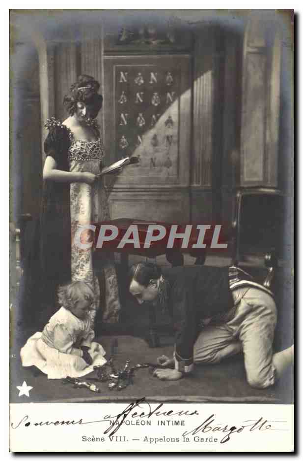 CPA Napoleon 1er intime Appelons la garde 