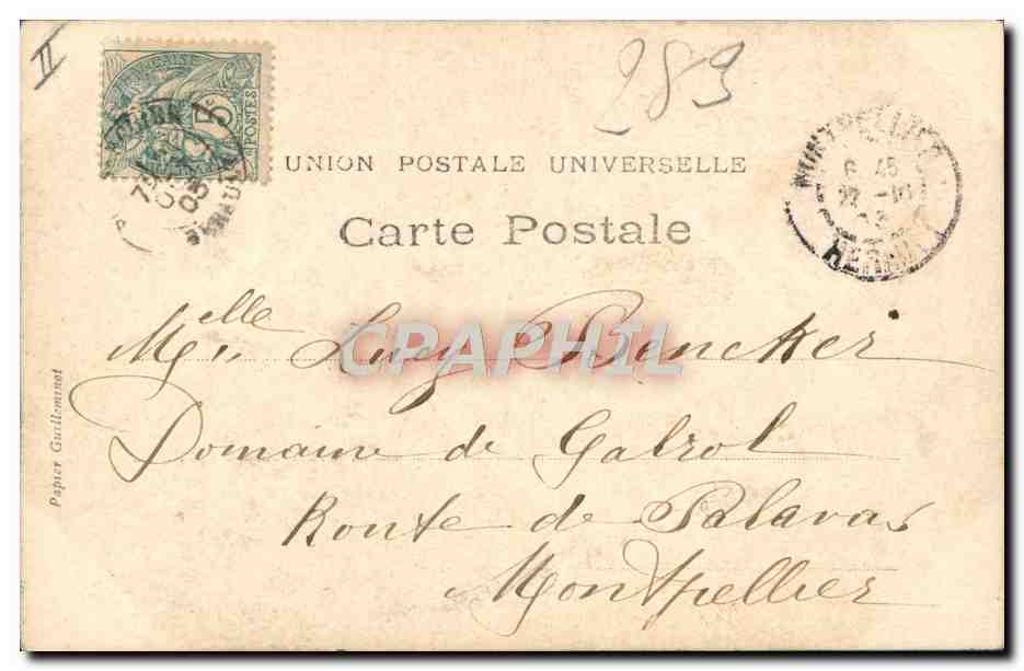 CPA Napoleon 1er intime Appelons la garde  — Rückseite