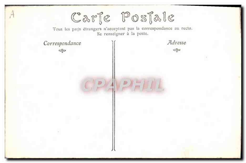 CPA Napoleon 1er La crise salutaire  — Verso