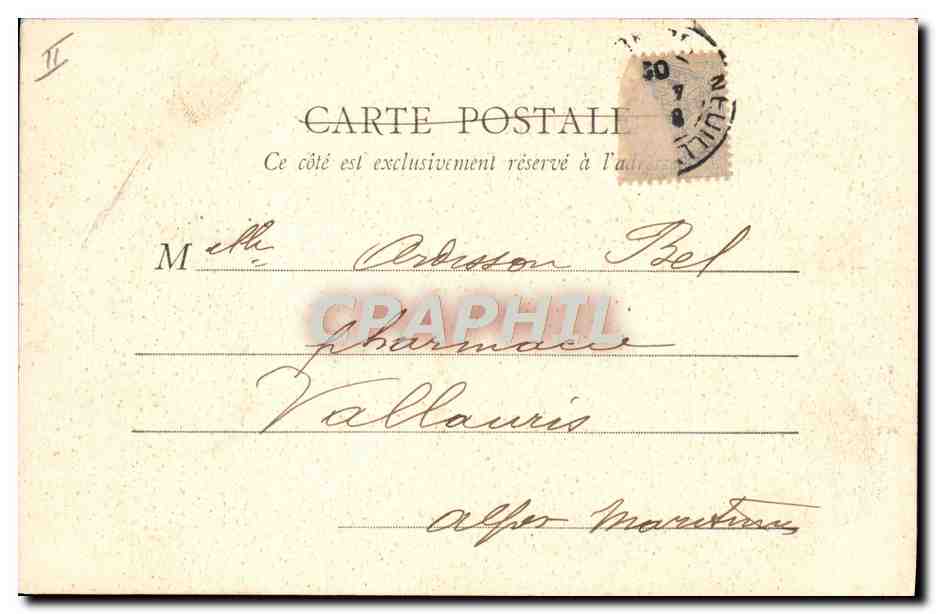 CPA Napoleon 1er Abdication de Napoleon au Palais de Fontainebleau 1814 — Rückseite