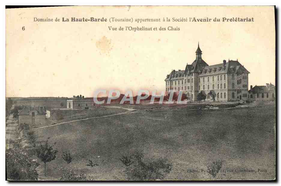 CPA Enfants Orphelinat Domaine de la Haute Barde Avenir du Proletariat Vue panoramique du domaine Vue de l'orphelinat 
