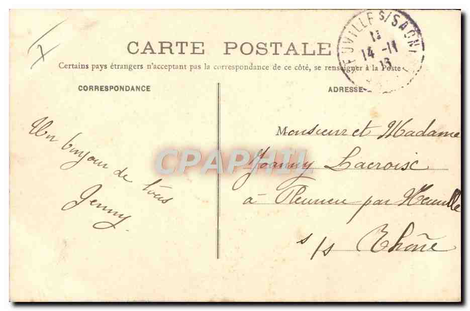 CPA Enfants Orphelinat Domaine de la Haute Barde Avenir du Proletariat Vue du dolmen  — Rückseite