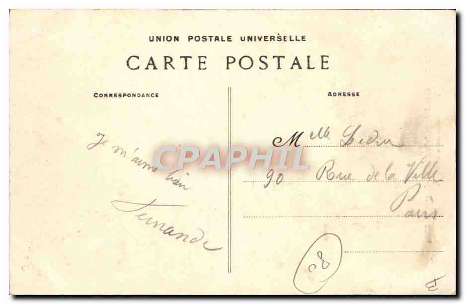 Colonias Amiécinoises en Quiry-Folleville - Agosto 1909 (2a Serie) — En excursión a Grivesnes — Reverso