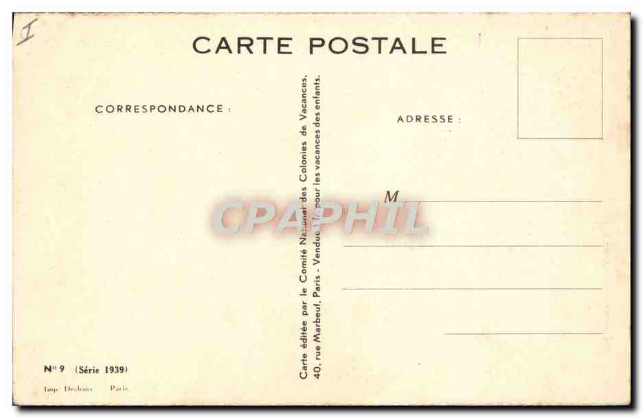 CPA Enfants Fleurs des champs  — Rückseite