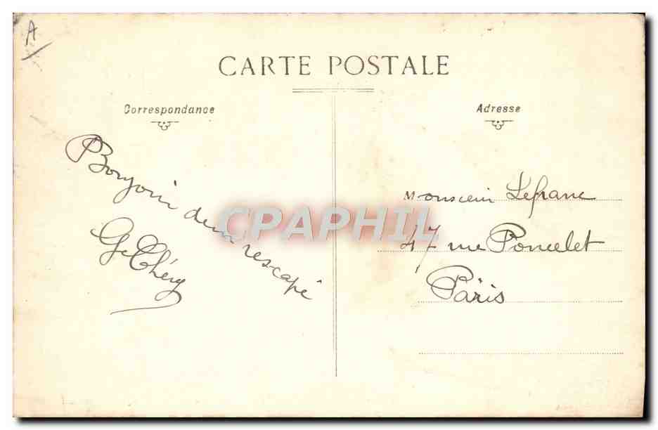 Asile National des Convalescents à Saint-Maurice-lès-Épinal — La Réfectoire — Éditeur non visible — Achterkant