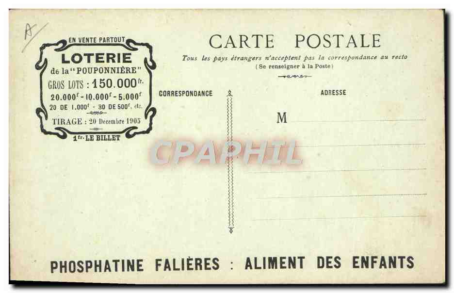 CPA Enfants La Pouponniere Premiers ebats  — Rückseite