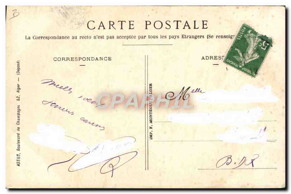 CPA Fantaisie Illustrateur Bonne annie bonne santie  — Rückseite
