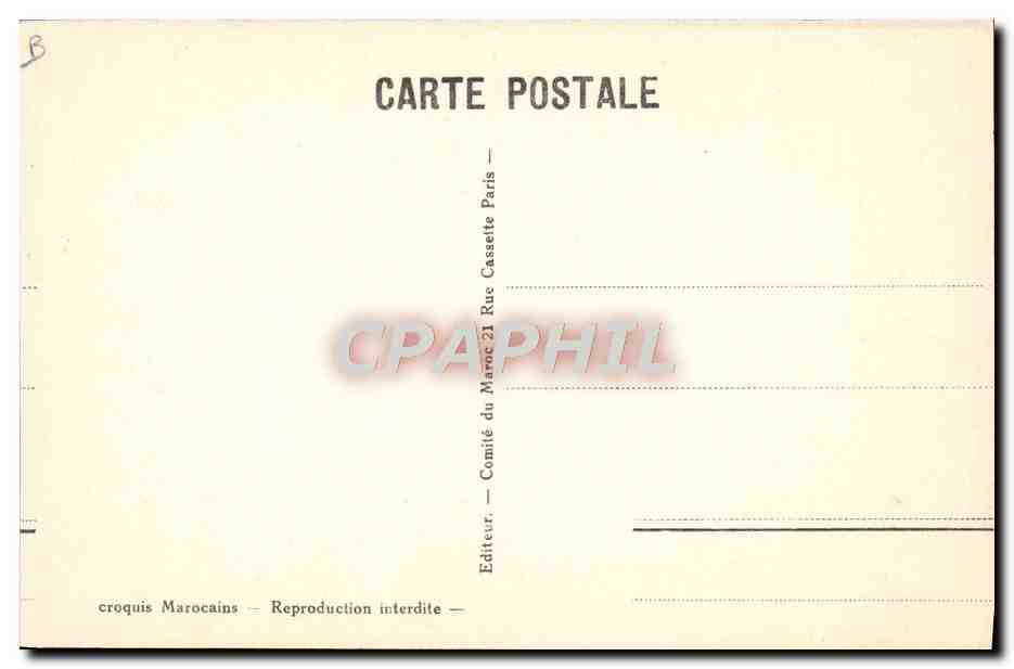 CPA Fantaisie Illustrateur Femmes de Fes Maroc  — Rückseite