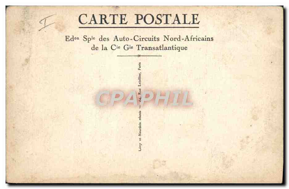 CPA Fantaisie Illustrateur Femme Afrique du Nord  — Rückseite