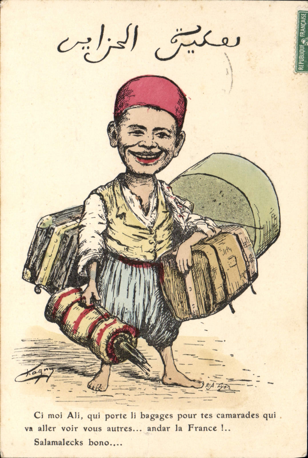 CPA Fantaisie Illustrateur Ci moi Ali